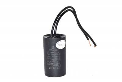 Конденсатор CBB60 4 мкФ 450V, малий з дротами